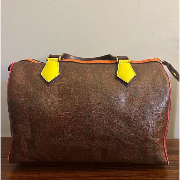 Etro Paisley Multicolor Top Handle Bag - Picture 2 of 14